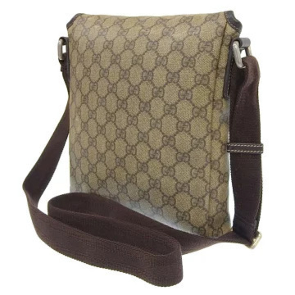 Gucci Crossbody GG Logo Brown Supreme Plus Bag Shoulder